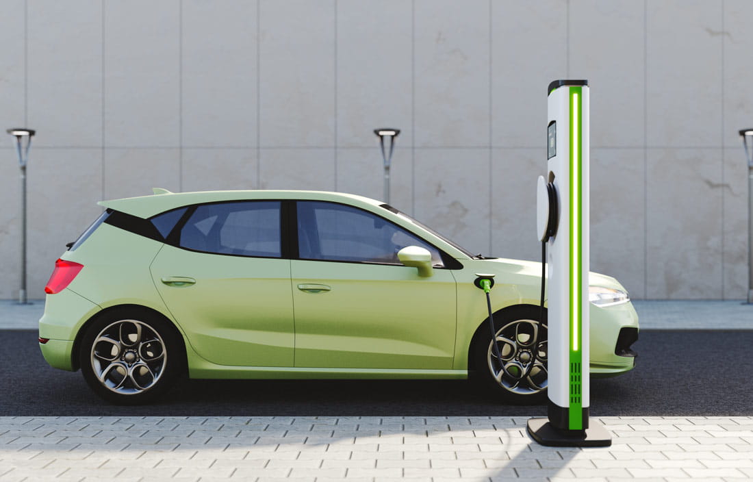 Electric vehicle charging.