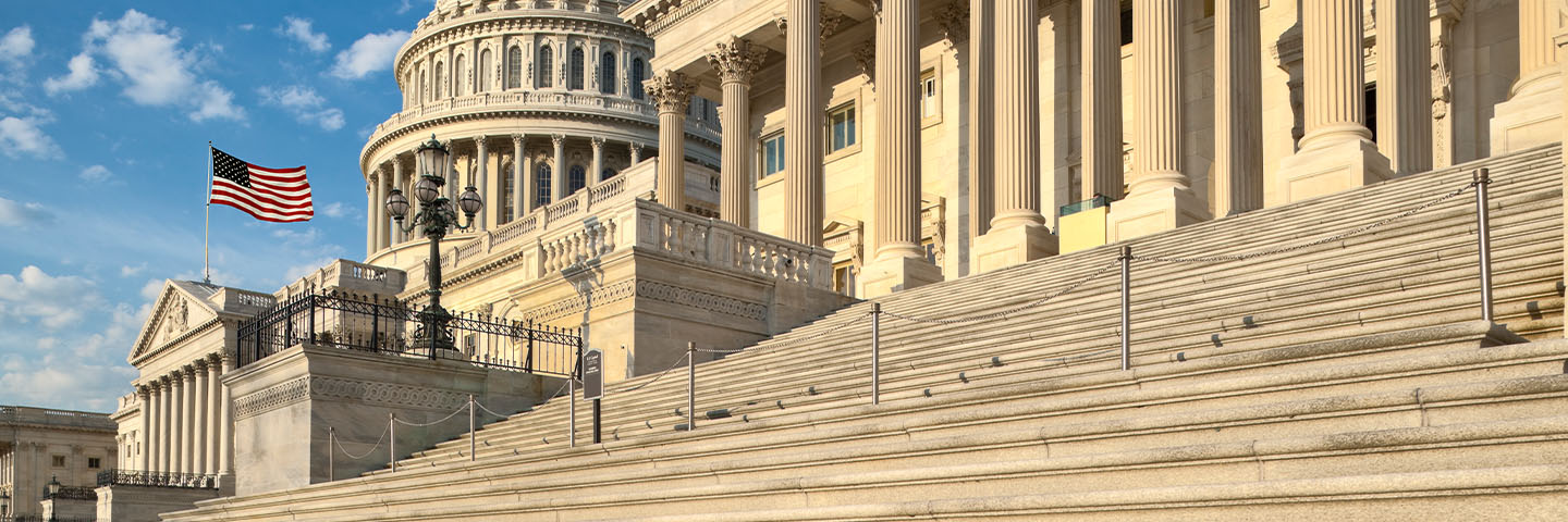 Steps of a U.S. government building.