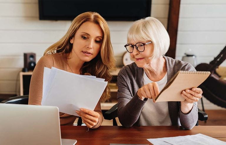 Family creating a plan for their grandmother’s personal property.