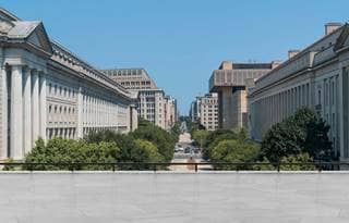 Government buildings during the day.