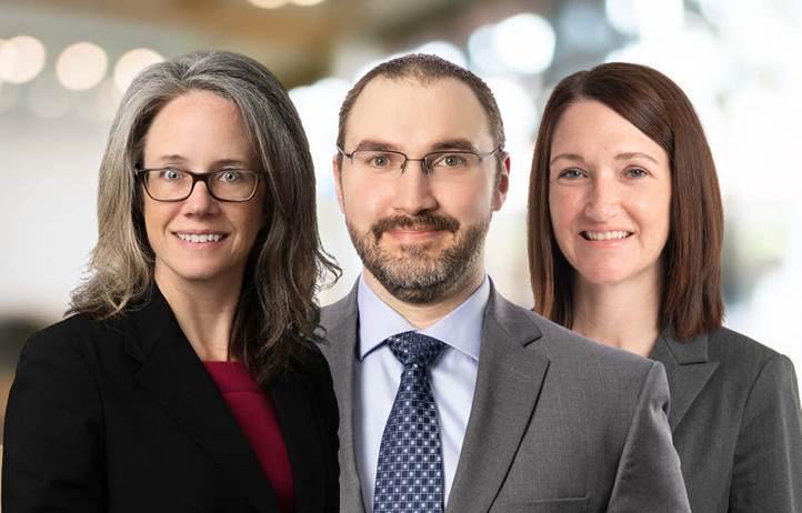 Professional photos of Carole McNees, Curt Hurd, and Marie Stiegel.