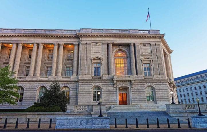 Government building exterior.