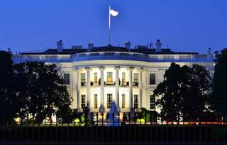 White House at night.