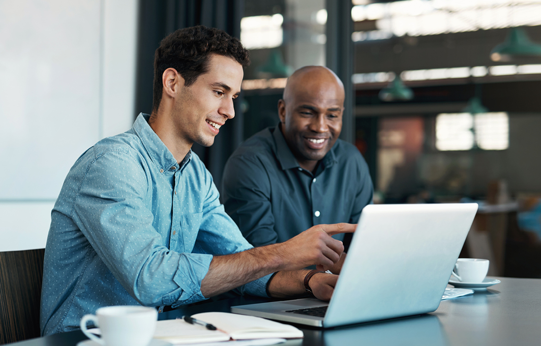 Two federal grant recipients reviewing takeaways from the 2025 Compliance Supplement.