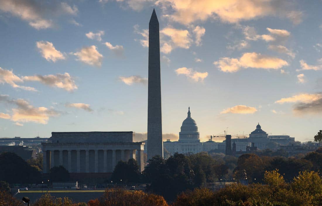 Washington D.C. skyline during the day.