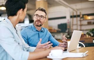 Public sector professionals discussing composable ERP.