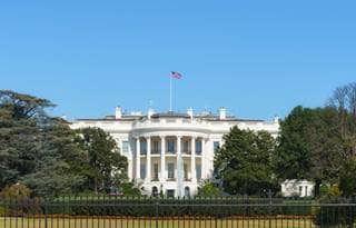 White House on a sunny day.