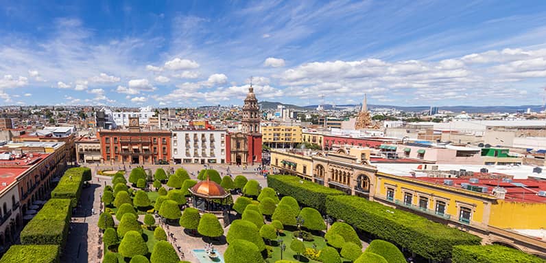 View of Leon, Mexico on a sunny day.