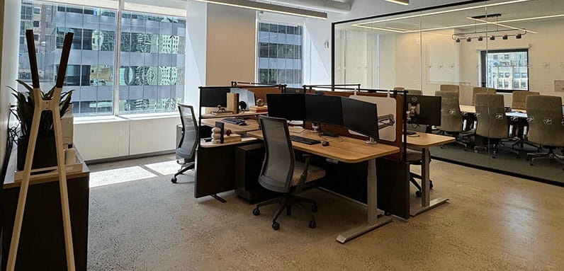 Photo of Plante Moran New York City office open office area