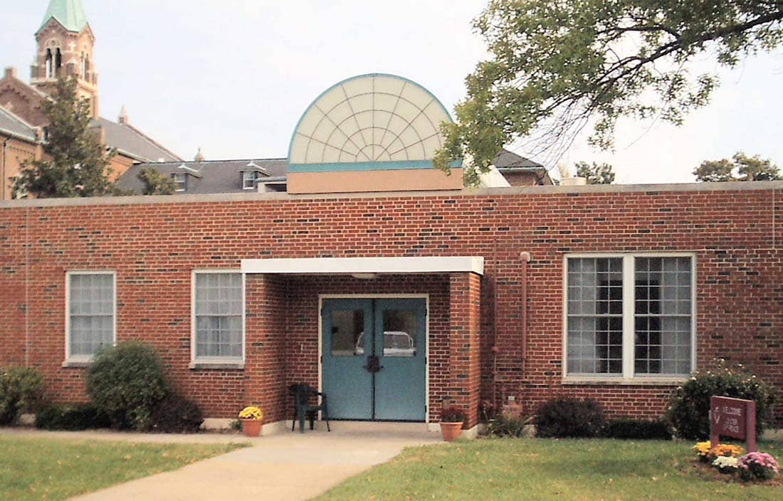 Adorers of the Blood of Christ Center of Peace exterior entrance