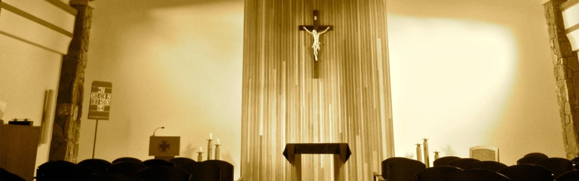 Benedictine Sisters of St. Martin Monestary interior of the chapel, facing the alter