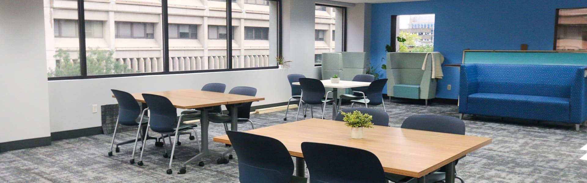 Image of remodeled MCAN office space.