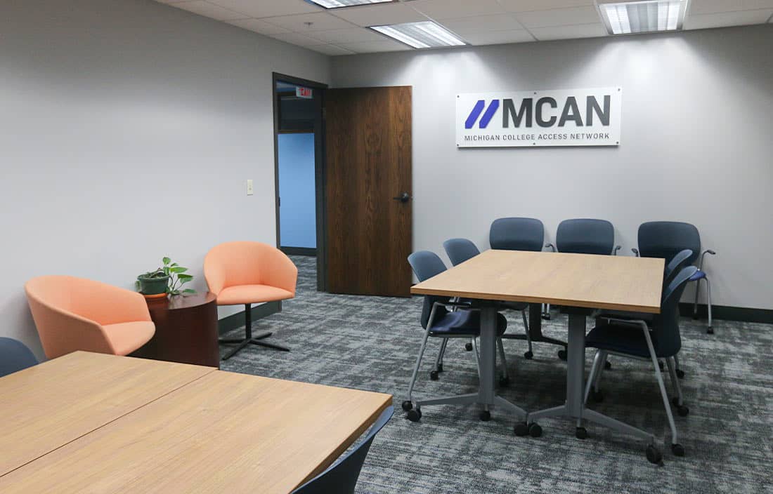 Image of remodeled MCAN office space.