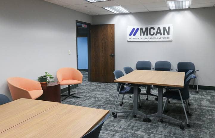 Image of remodeled MCAN office space.
