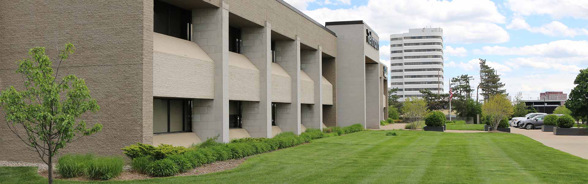 Exterior of Slater Seibert's new office real estate location, sublease in Troy, MI