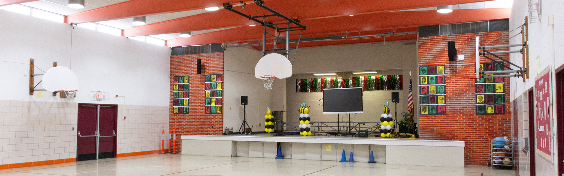 Gymnasium in Southfield Public School.