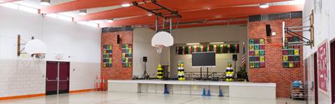 Gymnasium in Southfield Public School.