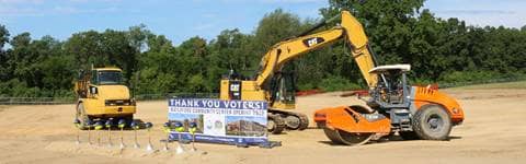 The future Waterford Township community center groundbreaking ceremony.