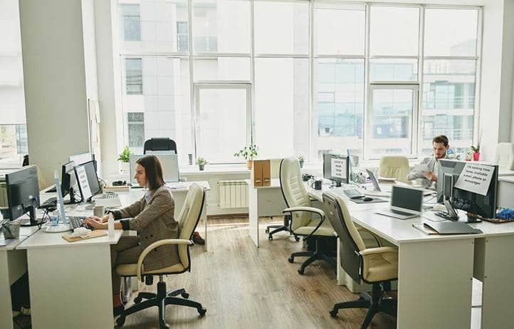 People at office desks