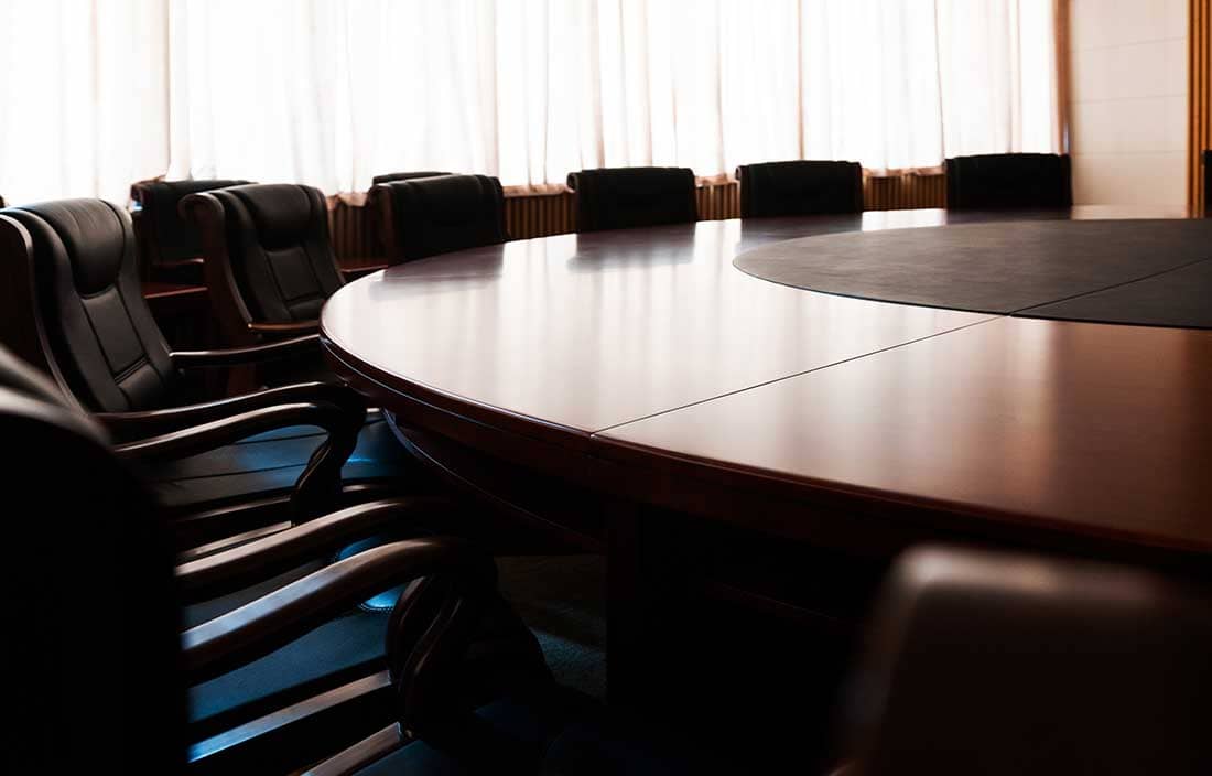 Round table and chairs