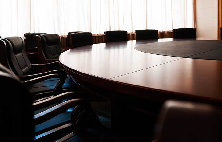 Round table and chairs